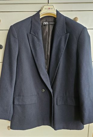 Zara Blazer, Dunkelblau, Gr. L - Zeitloser Klassiker!