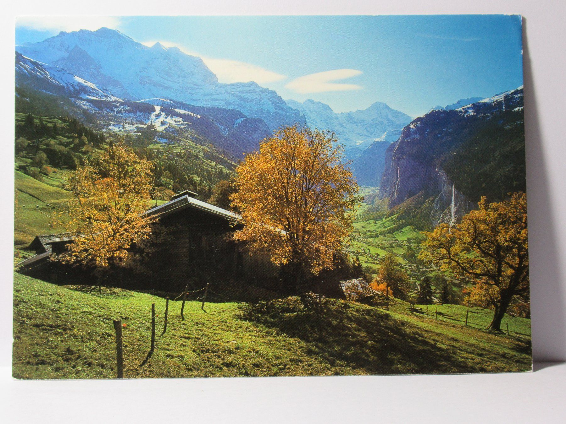 Ansichtskarten: Wengen mit Lauterbrunnental – Gebraucht aus Grenchen von frechri