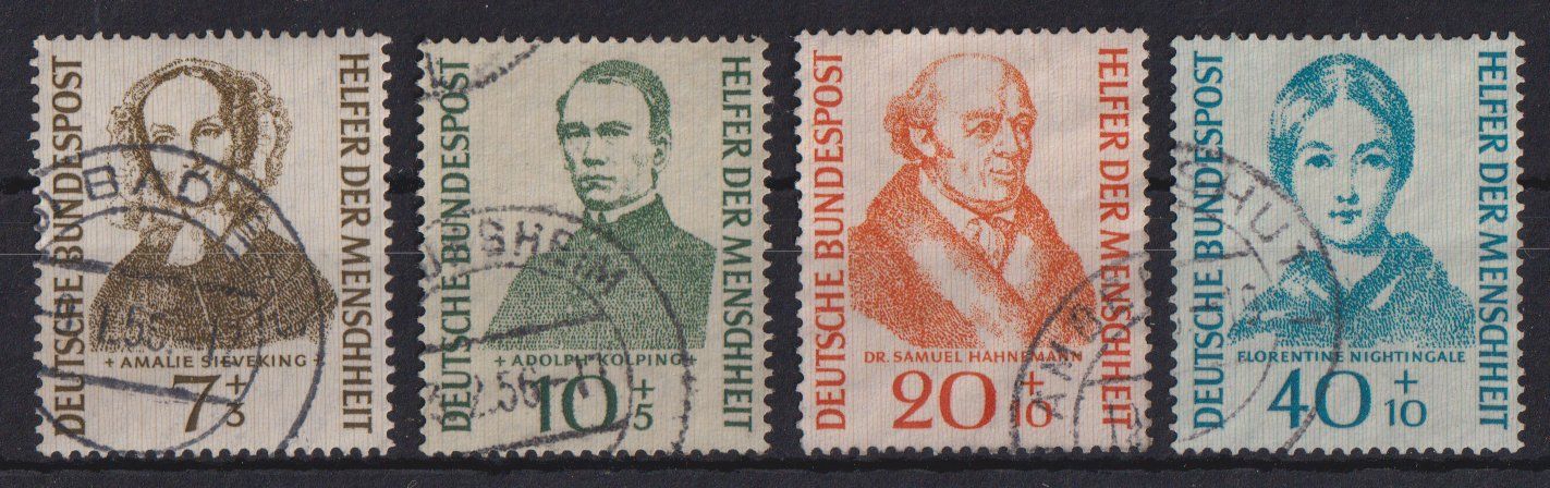 Alle Briefmarken: BRD 1955: Helfer der Menschheit – Gebraucht aus Eschlikon TG von PhilCon