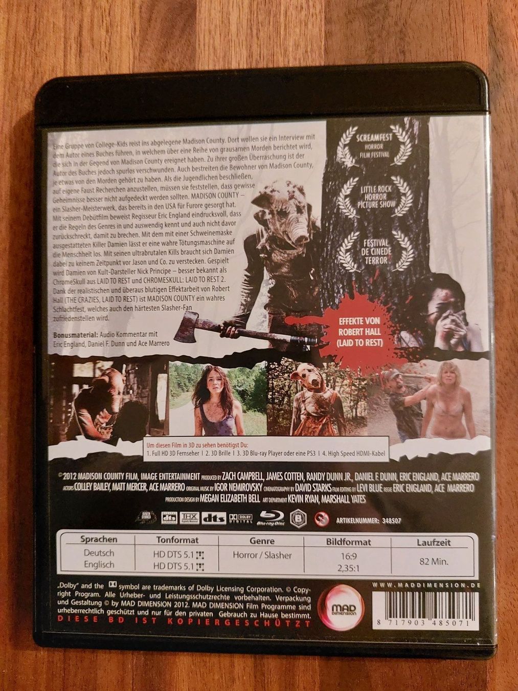 Tutti i DVDs: Blu Ray 2D & 3D - Madison County – Usato da Rheinfelden venduto da FilmAuktion 1