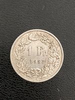 1.- Schweizer Franken 1957 ***Silber***