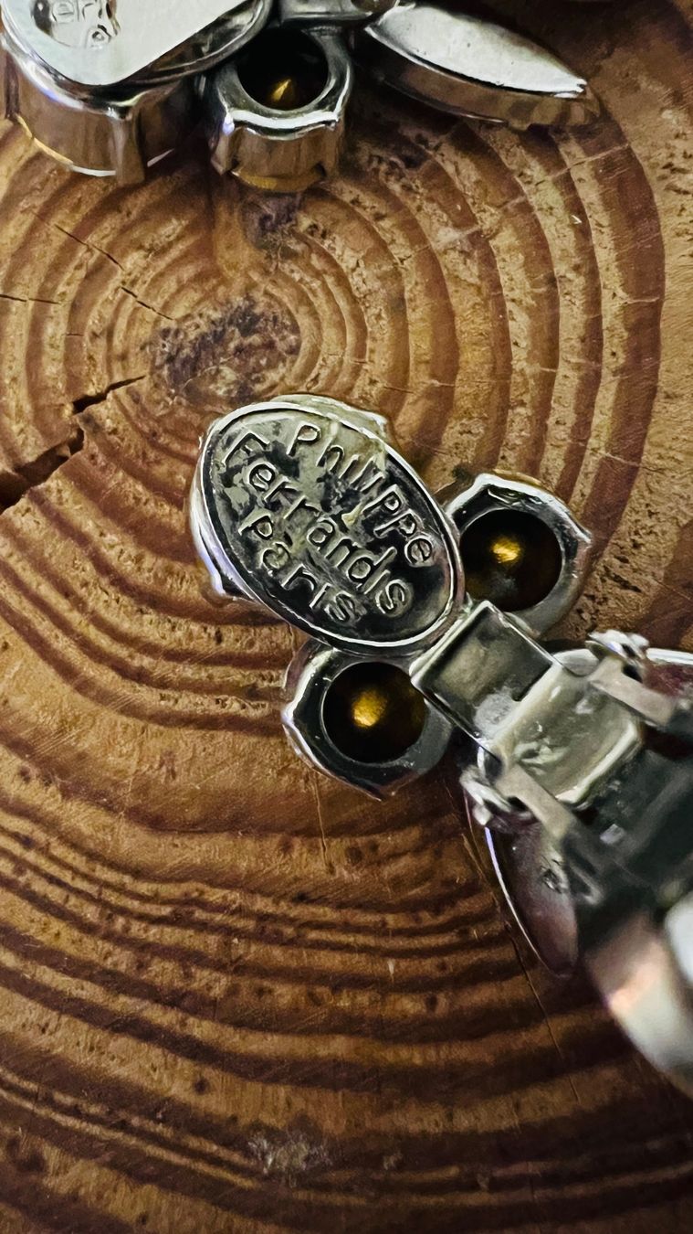 Orecchini pendenti & Orecchini a lobo: Phillippe FERRANDIS boucle d’oreille – Usato da Nyon venduto da stylevintage79 3