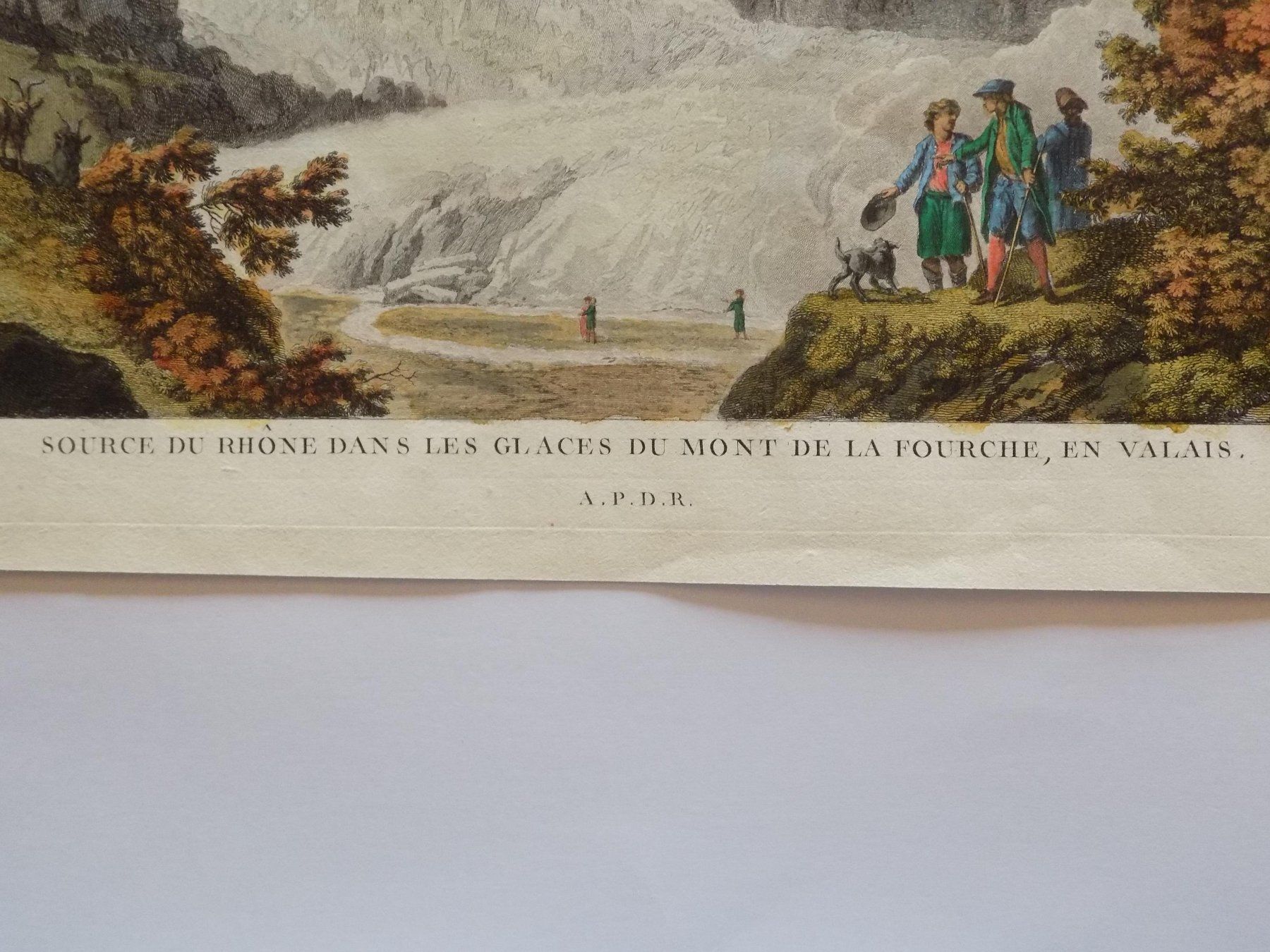 Stiche: Quelle der Rhone im Wallis – Gebraucht aus Risch von Antikfee 2