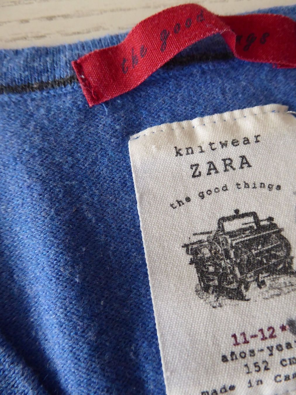 Zara Pulls et sweat-shirts: 2 coole Pullover Gr.146-152 Zara s.Oliver blau gestreift – D'occasion à Zürich par Sunflower.15 3