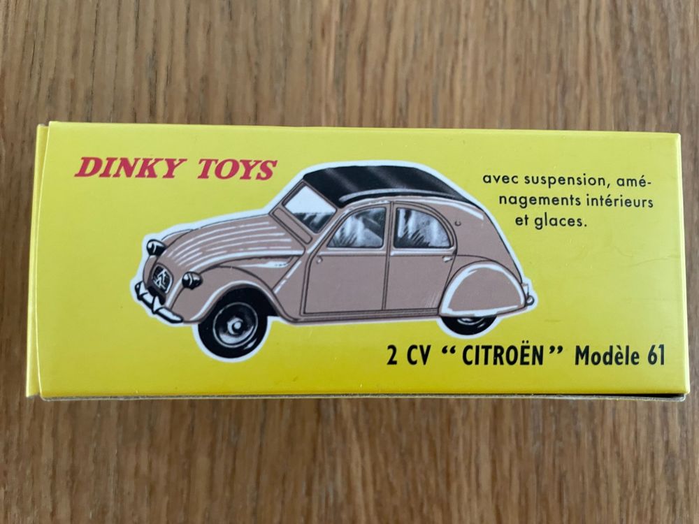 2 CV Citroën Dinky Toys Modell 61 (Neu und originalverpackt) in Orpund für CHF 20 - mit