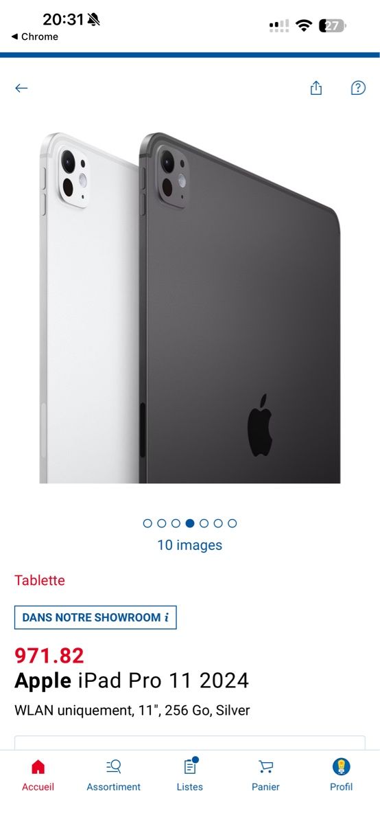 Apple Tablet PC: iPad Pro 11" 2024 256 Go Gris Spatial – Neu (gemäss Beschreibung) aus Bern von Picatcho 3