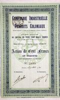 Cie. Industrielle des Produits Coloniaux, Bordeaux - 1920