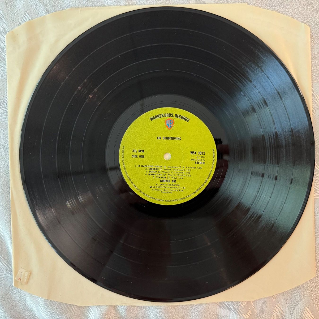 Dischi in vinile: CURVED AIR - AIR CONDITIONING – Usato da Zürich venduto da fehlton 2