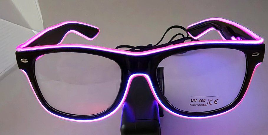 Brillen & Gläser: LED-Brille Neon Pink Frame – Neu (gemäss Beschreibung) aus Zürich von Numark 2