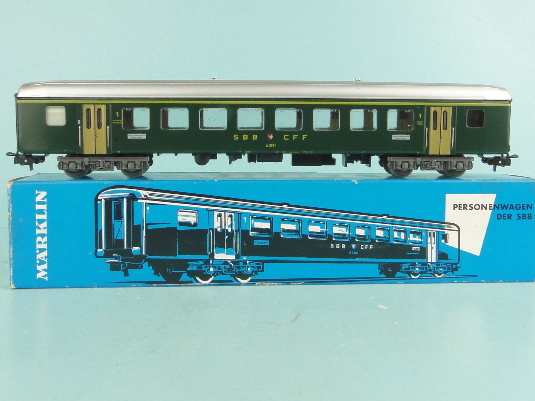 Märklin Modellini di ferrovie: Märklin 4066 SBB 1 Kl. EW II, Blech – Usato da Bülach venduto da cann11 1