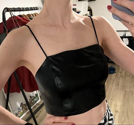 Fake Leather Top