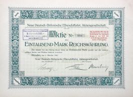 Neue Deutsch-Böhmische Elbeschiffahrt AG, Dresden - 1921