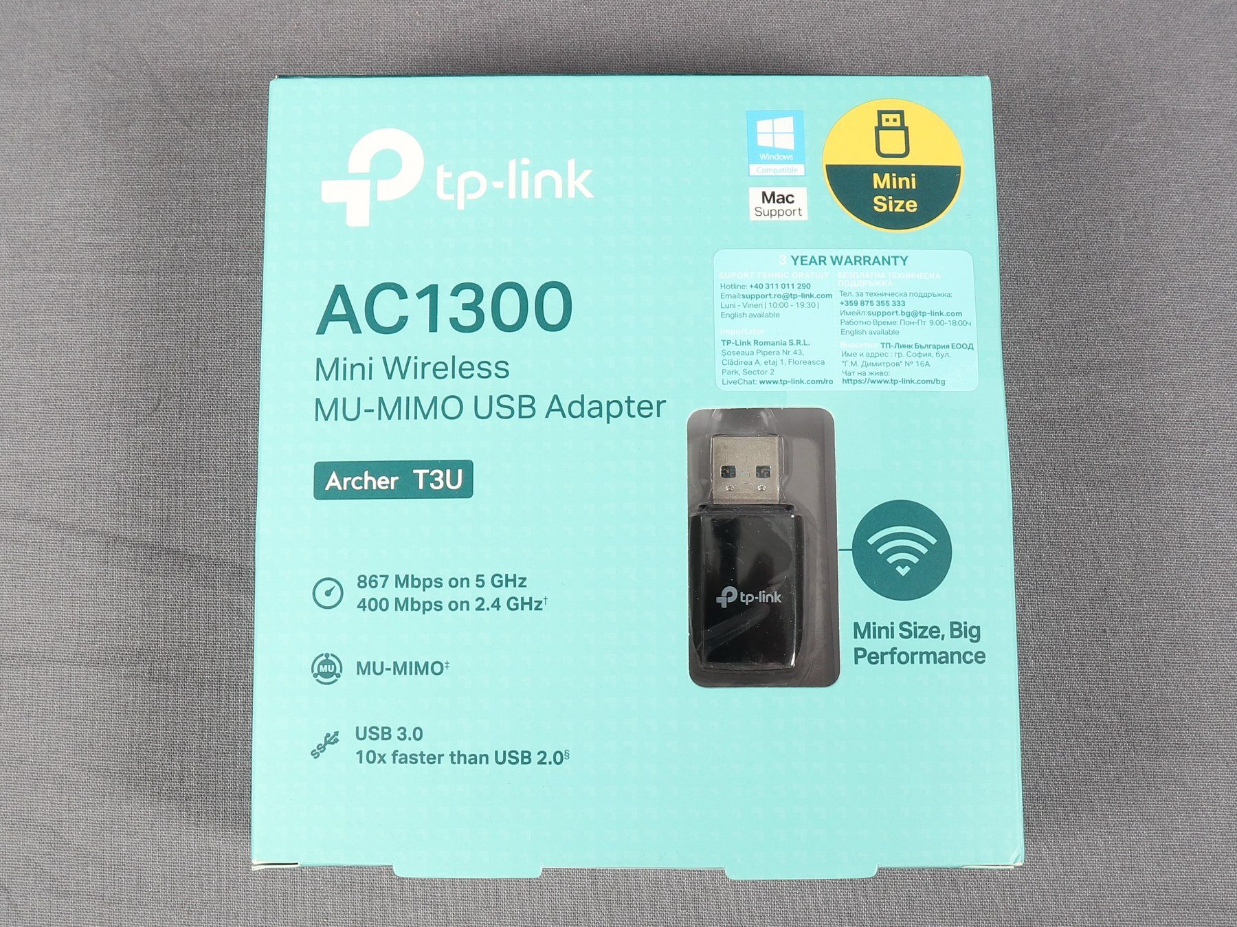 TP-Link Laufwerke & Adapter: TP-LINK Ac 1300 Mini Wireless Mu-Mimo Usb Adapter – Neu (gemäss Beschreibung) aus Steinen von Restwert_Steinen