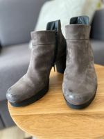 Paul Green Stiefeletten Grau Leder Gr. 39