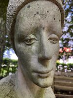 Gartenfigur, Skulptur, Mensch, Kopf, Dekoration, Statue