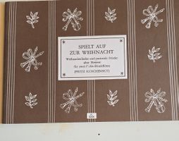Notenheft "Spielt auf zur Weihnacht" Blockflöte
