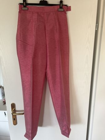 Pinke Hose Seide High waist