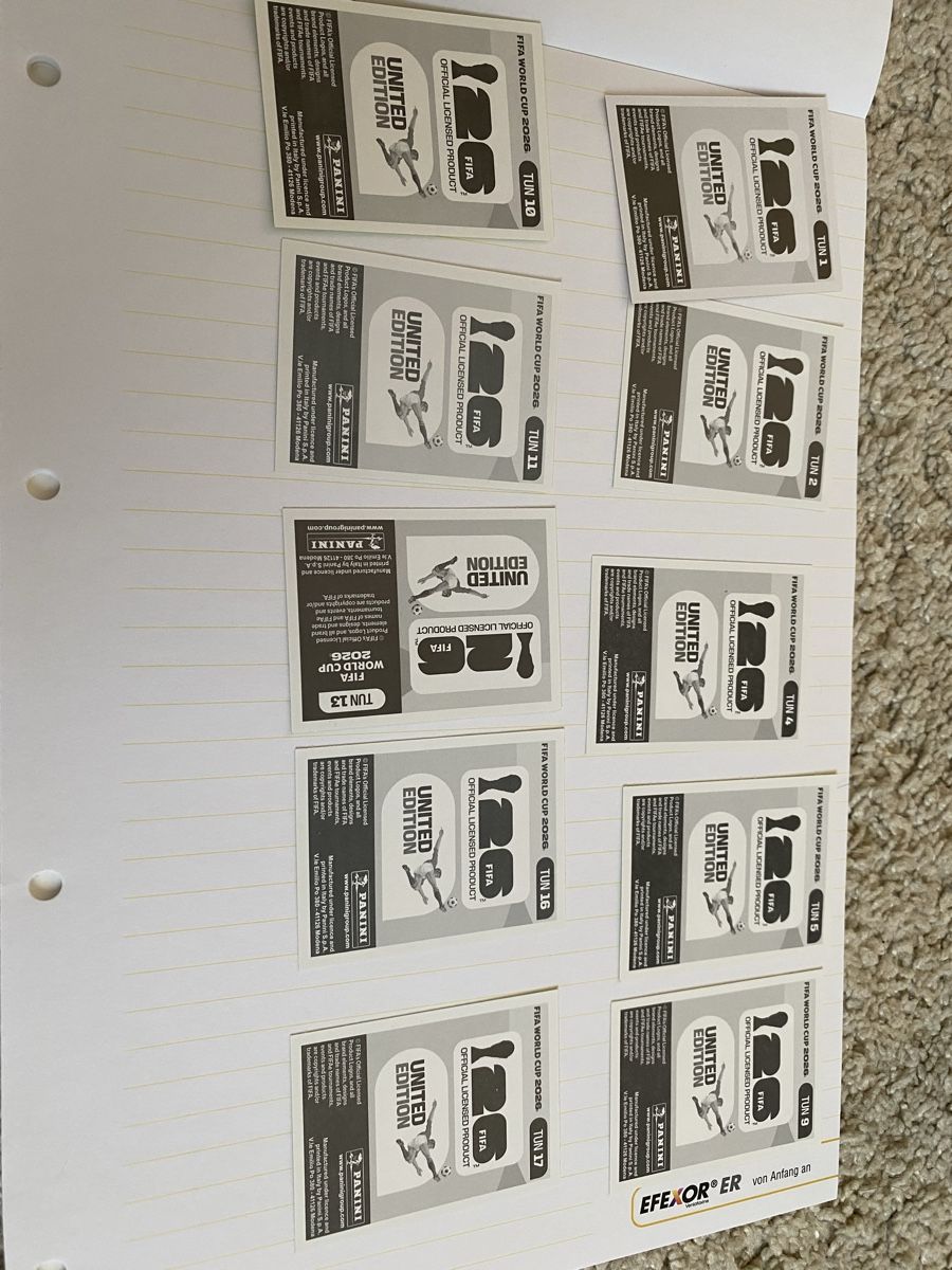 Panini Carte collezionabili: Panini WM 2026 Sticker Tunesien – Nuovo (secondo la descrizione) da Arbon venduto da arminnnn 1
