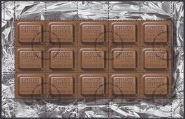 2001, Nr.1024 Choco Swisse Kleinbogen +ET-Stempel, Kat: 60.-