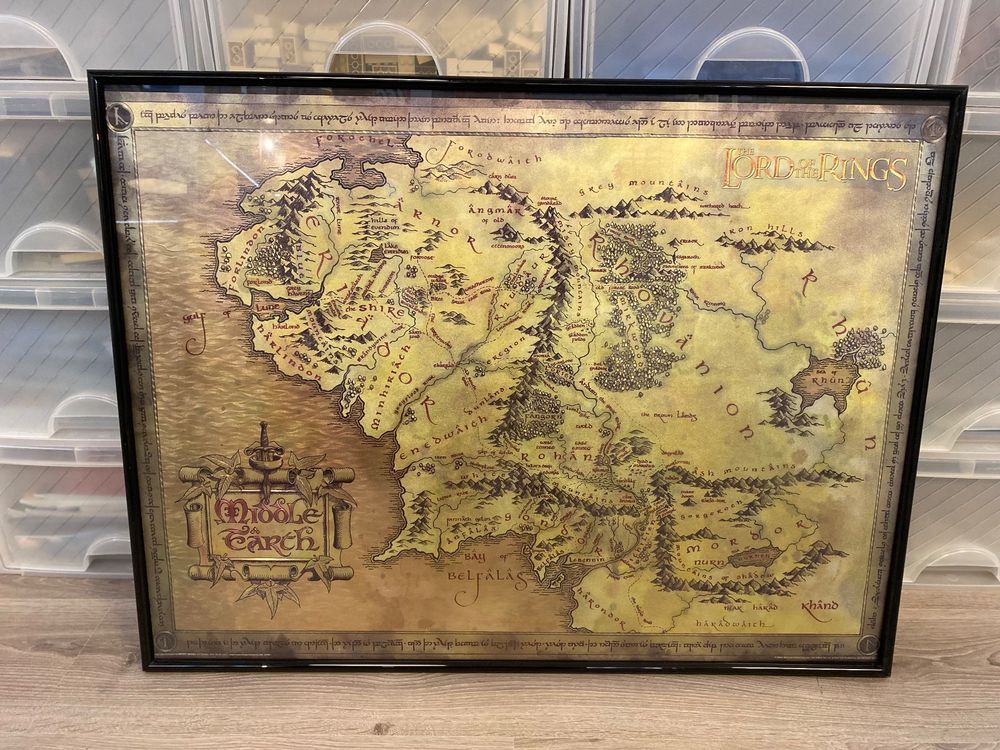 Herr der Ringe - Mittelerde Karte (Poster) (Neu (gemäss Beschreibung ...