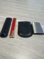 Feuerzeug und Zündholzbox Metall mit Etuis gebraucht