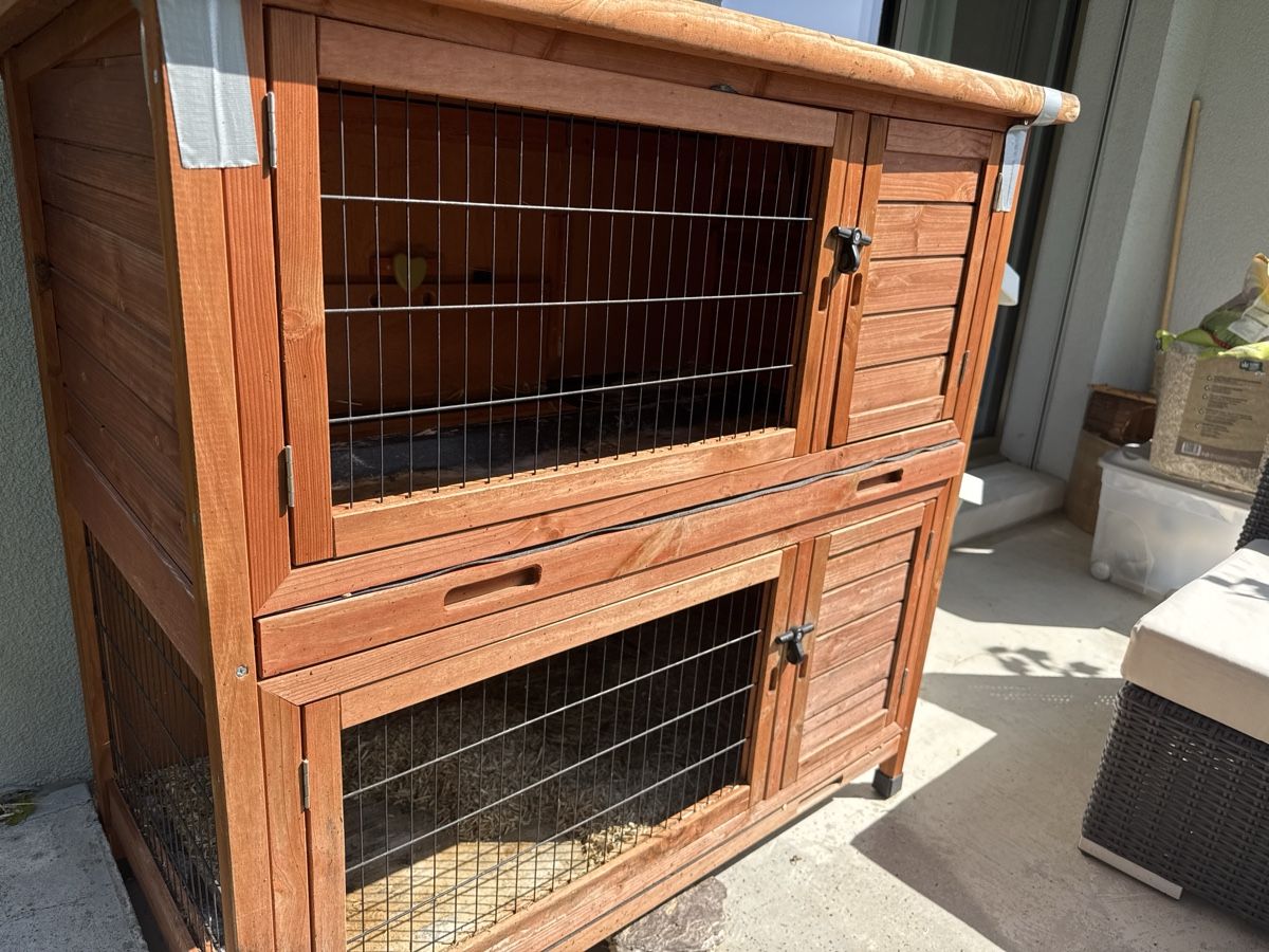 Trixie Gabbie, trasporto & Sicurezza: Kleintierheim Holz Käfig Trixie – Usato da RÜSCHLIKON venduto da ricardseller180318 1
