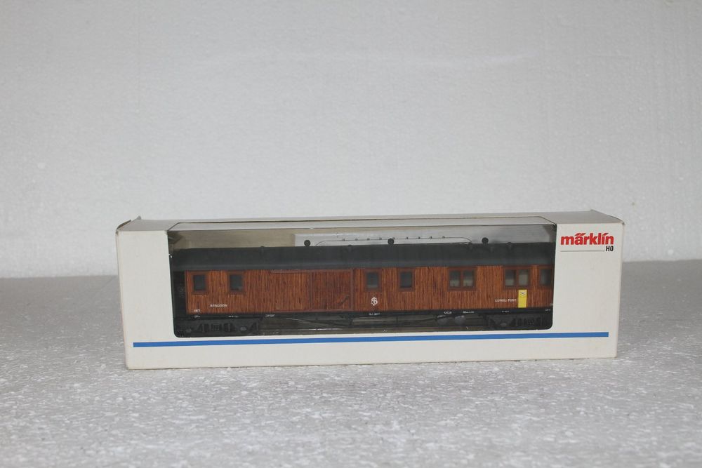 Märklin 4271 SJ Postwagen Holzverkleidung Innenbeleuchtung (Neu (gemäss ...