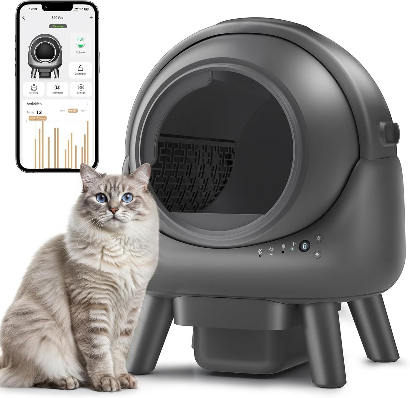 WC: NEU - Selbstreinigende Katzentoilette – Usato da Grabs venduto da applegrabs 2