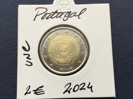 2 Euro Portugal  25 April.  2024 unzirkuliert stgl