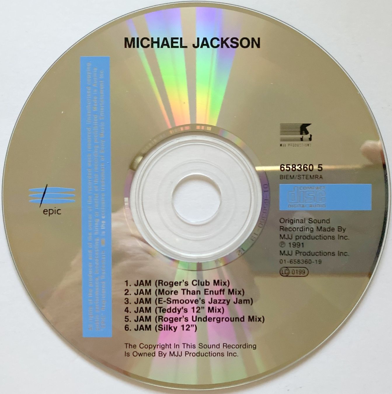 CD: MICHAEL JACKSON - JAM # 2 – Usato da Bottens venduto da hotter-than-hell 2