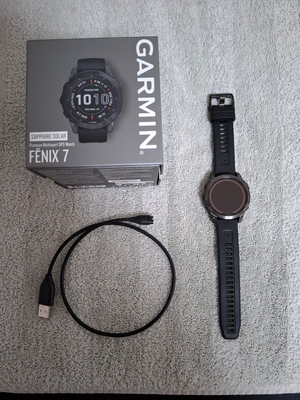 Garmin Smartwatch: Garmin Fenix 7 Sapphire Solar – D'occasion à Wangen SZ par mischgo