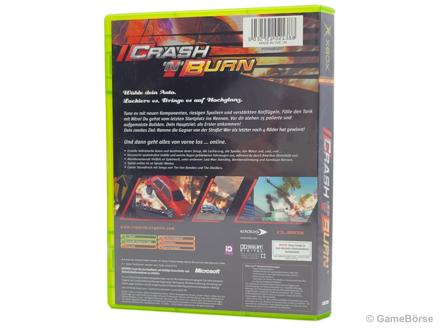 Microsoft Giochi: Xbox Crash n Burn – Usato da Stettfurt venduto da GameBoerse 1