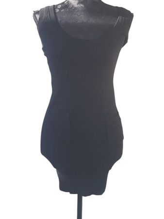 Strechkleid Wolle schwarz Gr. S