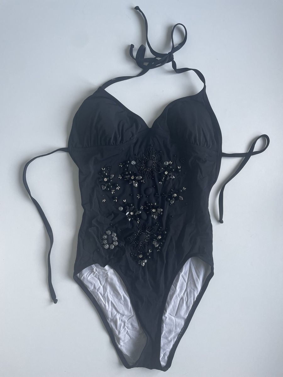 Etro Costumi da bagno & Bikini: ETRO Milano - Badeanzug mit Perlen Gr. S – Usato da Gockhausen venduto da AnneT07