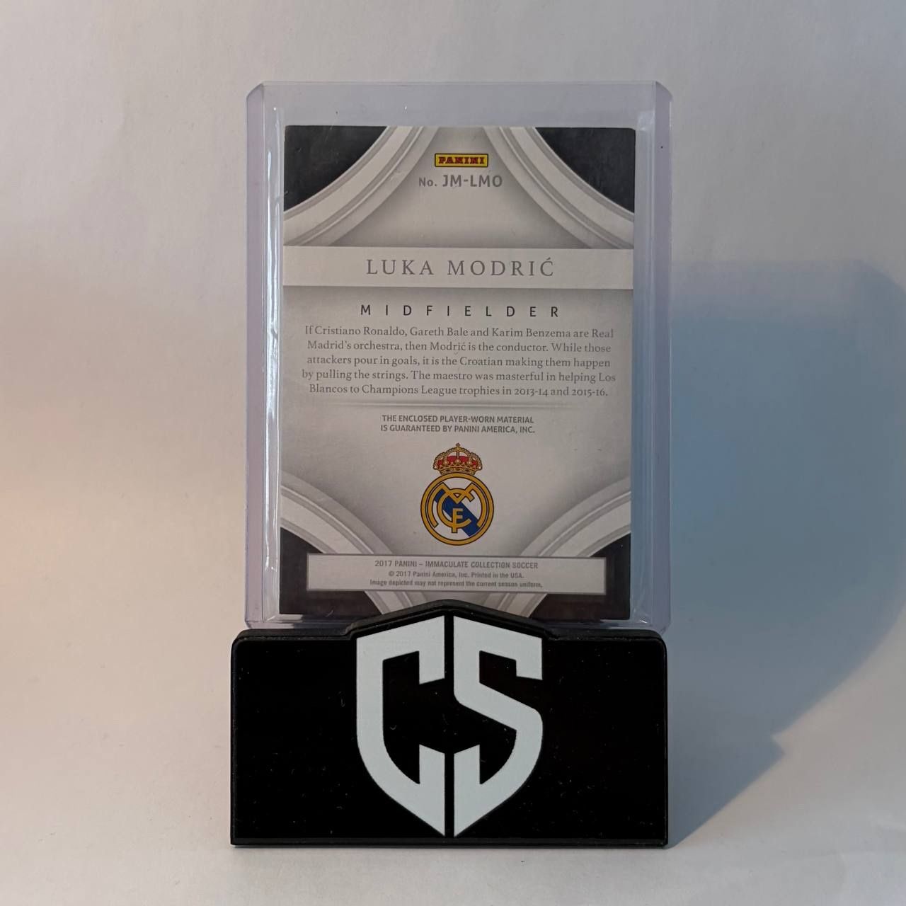 Panini Sammelbilder & Trading cards: 2017 Panini Immaculate Luka Modric Patch /49 Player Worn – Gebraucht aus Oftringen von collectsupply 1
