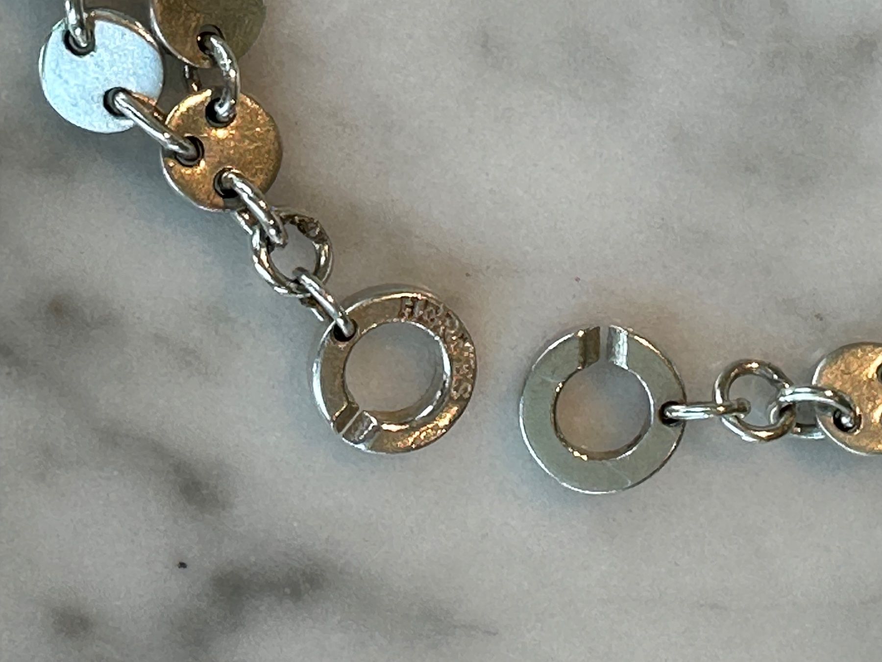 Hermès Catenine: Hermès Confetti Halskette, 925 Silber – Usato da Meilen venduto da aveneg 6