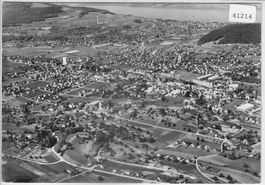 Flugaufnahme Reinach AG - Swissair Photo