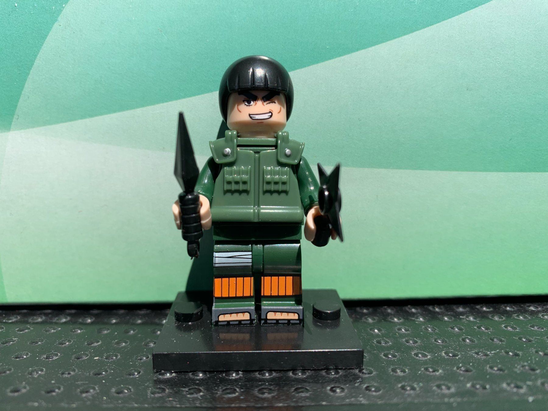 Kit di costruzioni: Naruto Shippuden Minifigur Might Guy – Usato da Basel venduto da Don-Angel