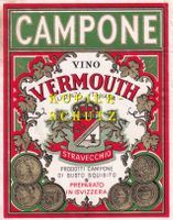 Etikette (gross) - Vino Vermouth "Campone" /bd