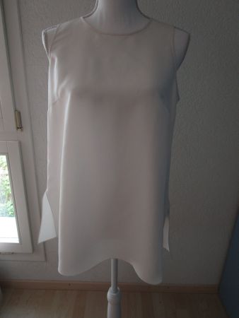 Elegante Seidenbluse Oberteil Joseph Gr. 40 crèmeweiss