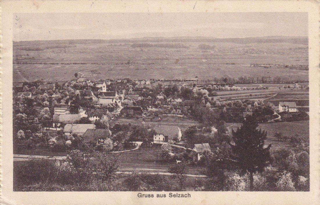 Cartoline postali: Selzach SO Flugaufnahme  , 1913 – Usato da Solothurn venduto da Bepposol