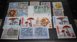 Briefmarken Lot Pilze Europa Pro Patria-  Pro Juventute