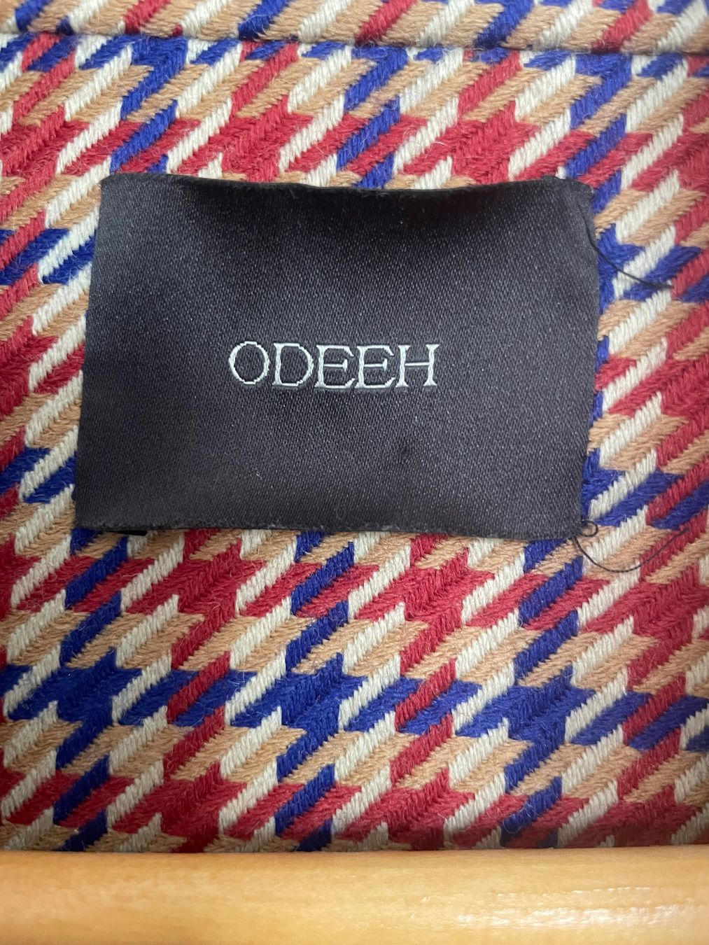Odeeh Giacche: ODEEH Karierte Wolljacke Übergangsjacke Grösse 40 – Usato da Buchs SG venduto da VintageHomeCH 3