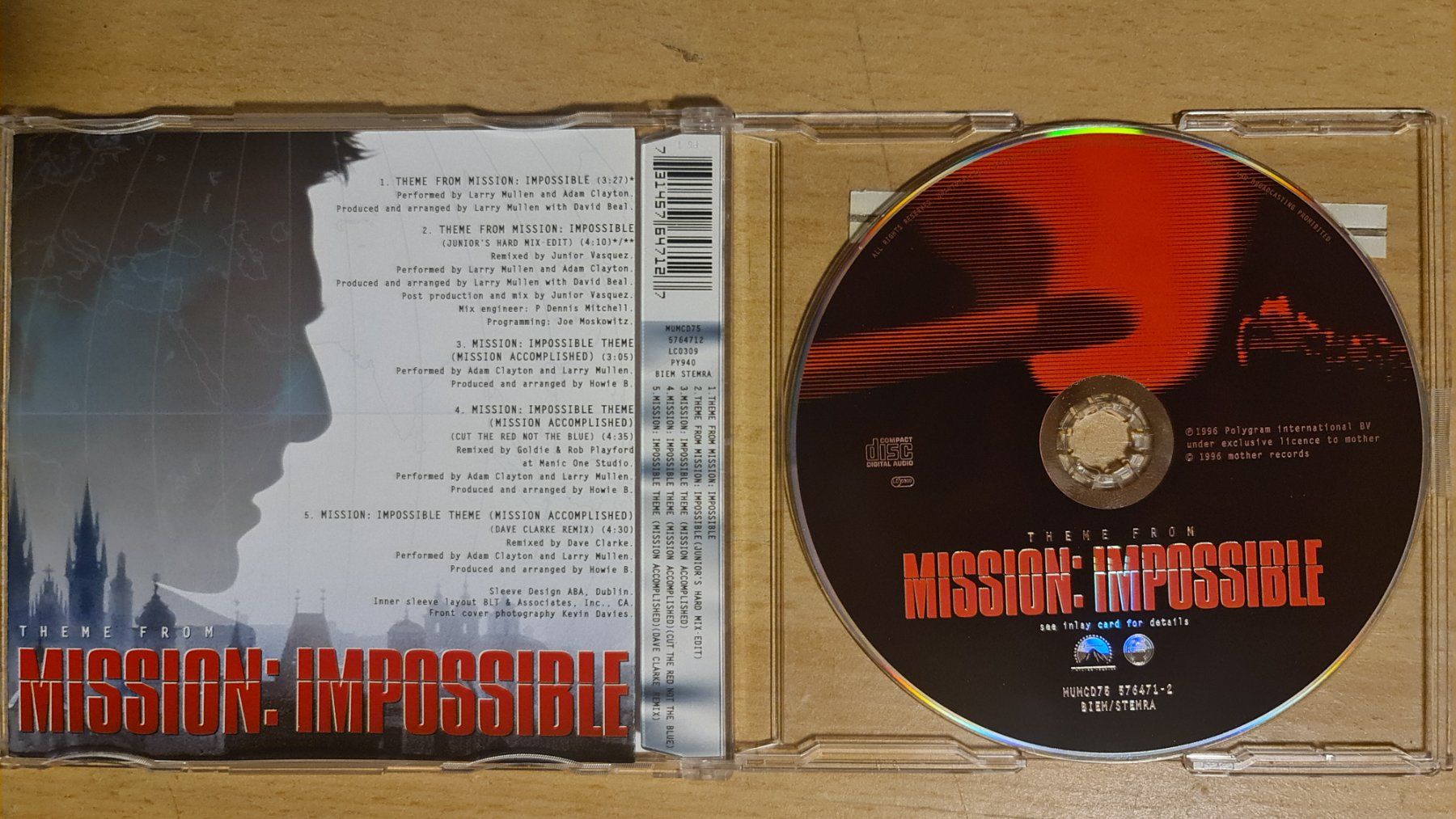 CD: Mission: Impossible - Soundtrack CD – Usato da Dintikon venduto da Vexi 1