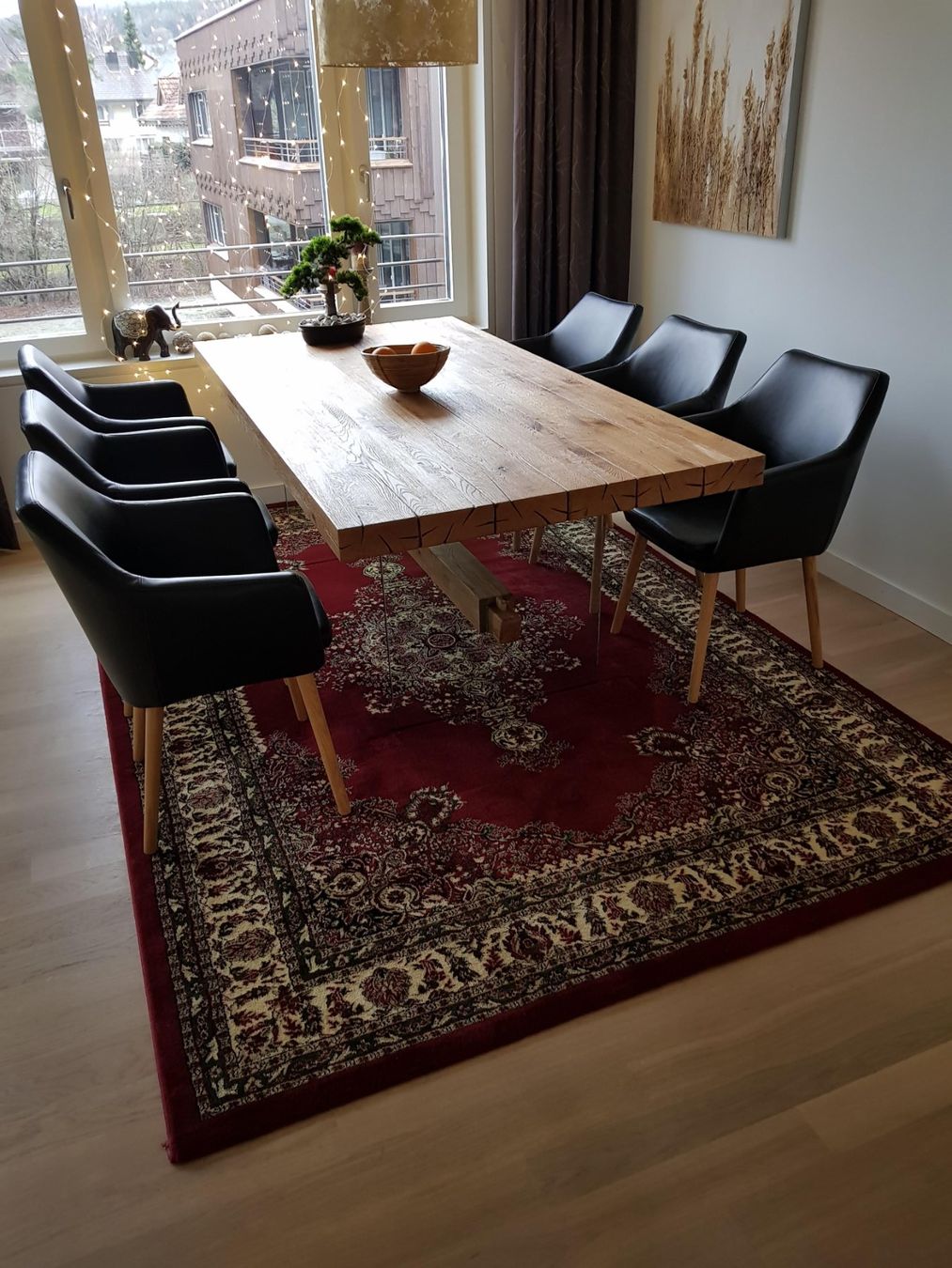 Tavoli: Edler Holz Esstisch mit Glasbeinen – Usato da Winterthur venduto da ant_dnc8 1