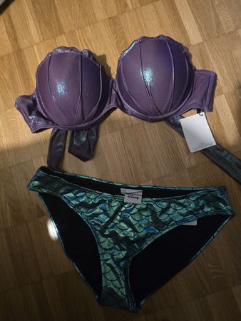 Bikini Arielle Grösse L Disney lila türkis neu