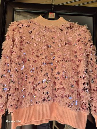 Pull mit paiettes. Neu nie gebraucht farbe rosa XL
