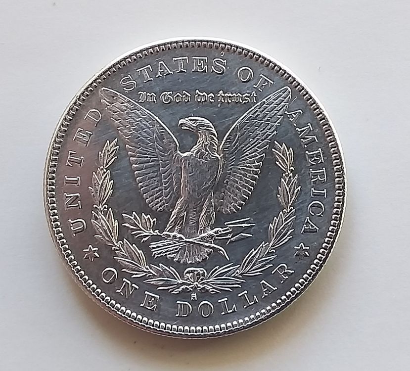 Zonster Silberüberzogene US-Münze – Antik, 40 Mm, Sammlerstück Oder Geschenk