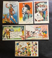BD Vaillant Journal BD Revue  6 Cartes anciennes 1947