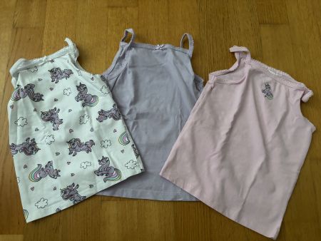 3er Set Mädchen Unterhemden & Boxerslips Gr. 98/104